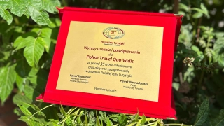 Polish Travel Quo Vadis z wyróżnieniem od Polskiej Izby Turystyki (PIT) na 35-lecie działalności