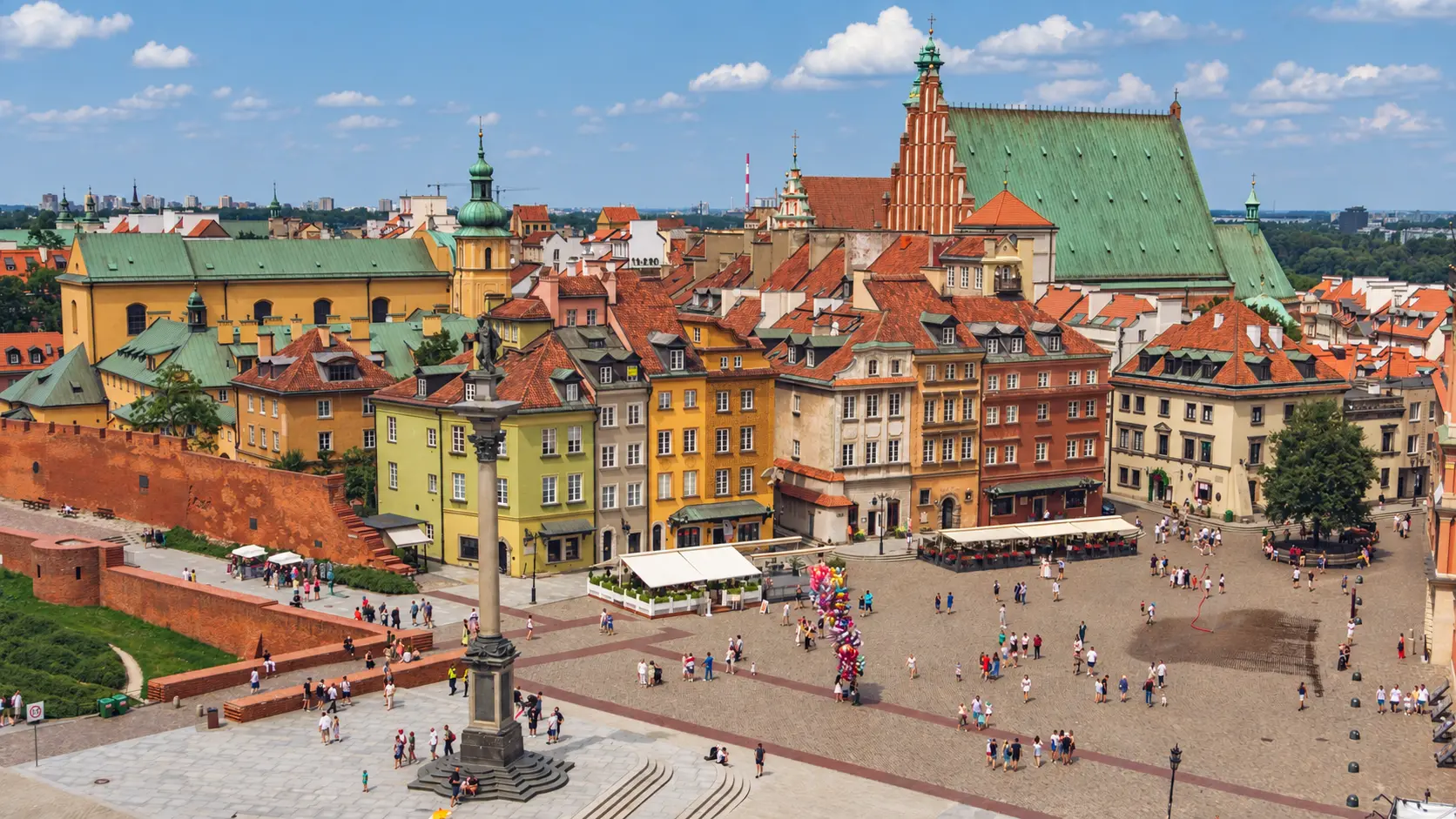 Castle Square and the Royal Castle in Warsaw